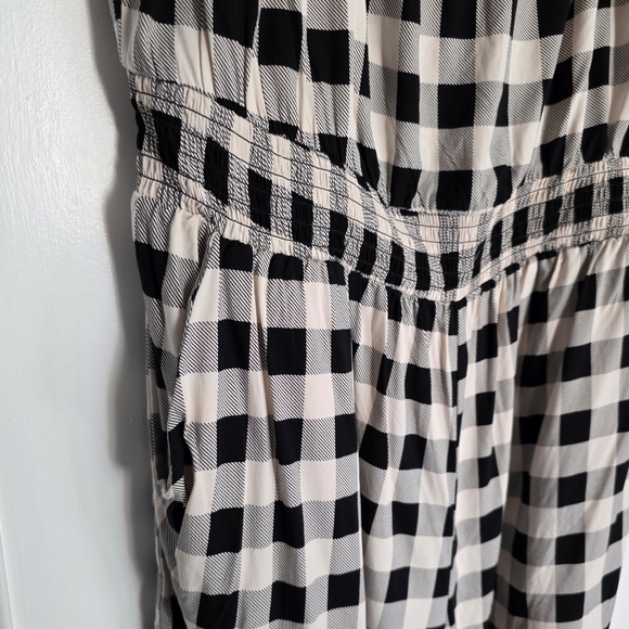 Torrid Gingham Challis Tie Straps Romper - Picture 4 of 10